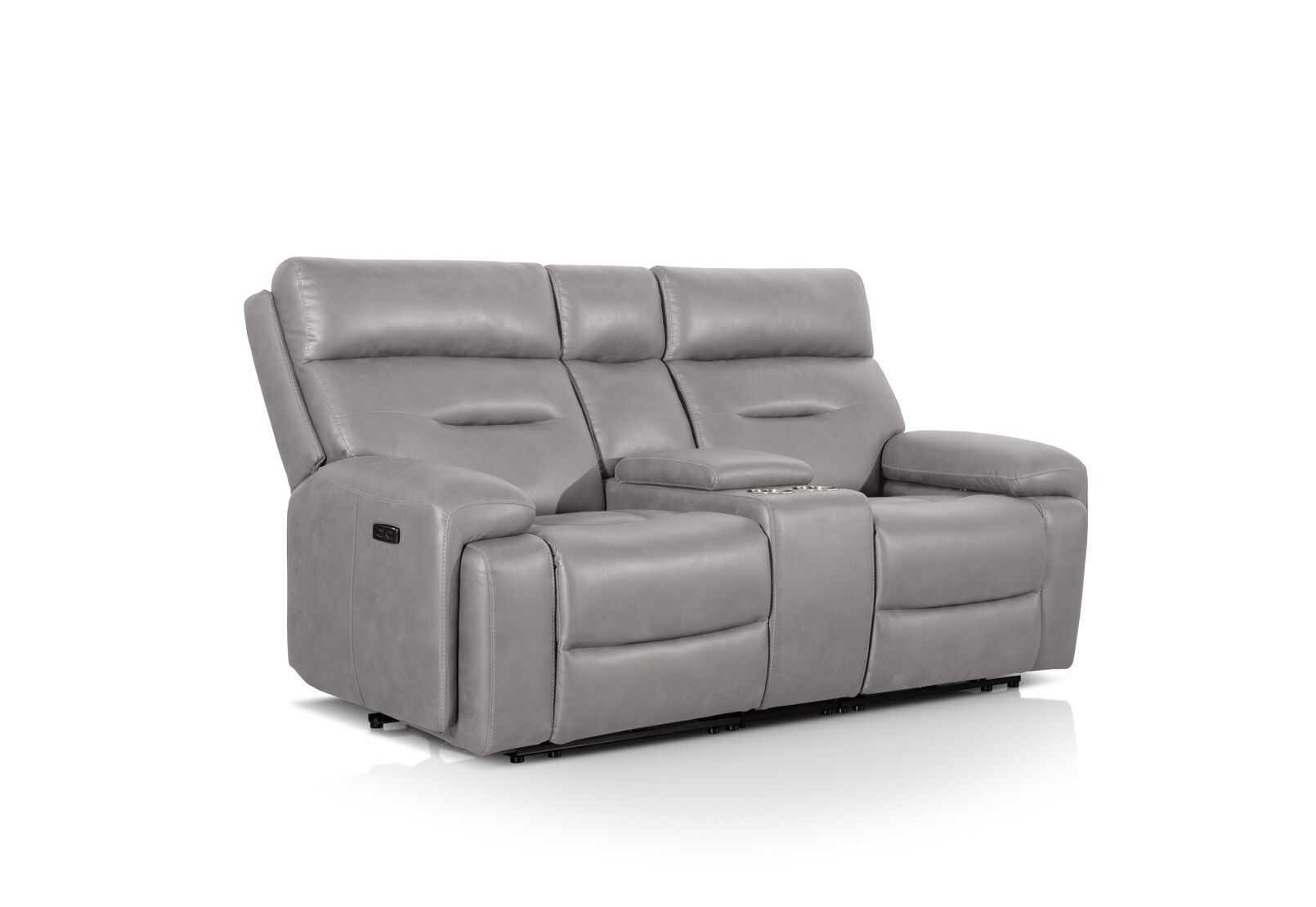 HOLLYWOOD FABRIC - 2 Seater with Electric Recliners & Console HOLLYWOOD FABRIC