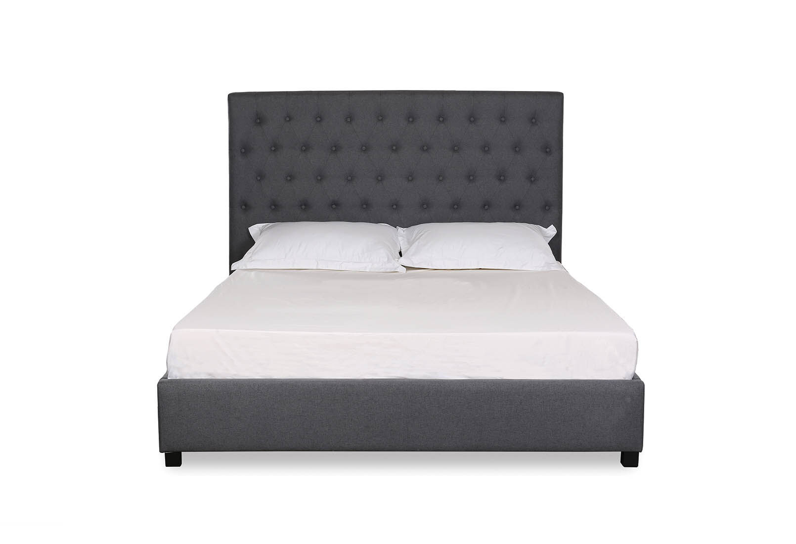 FABIAN - Grey Queen Bed FABIAN