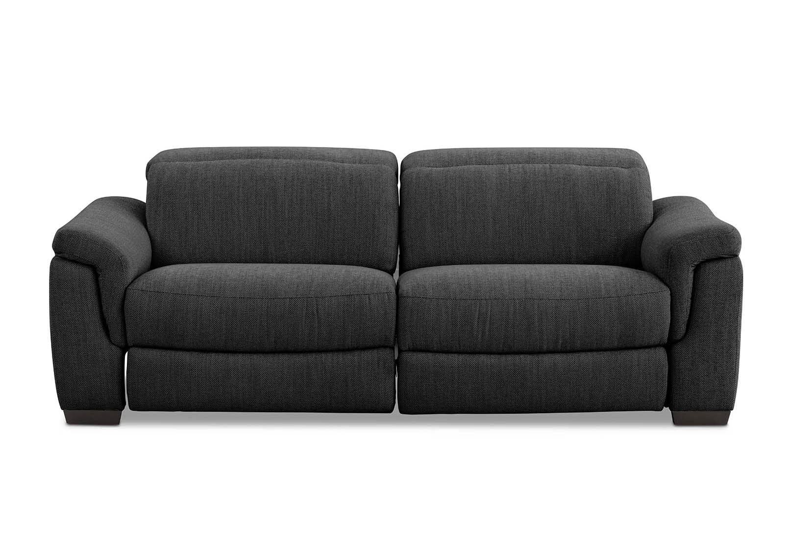LUCIANO - Fabric 2.5 Seater Sofa with 2 Electric Recliners LUCIANO