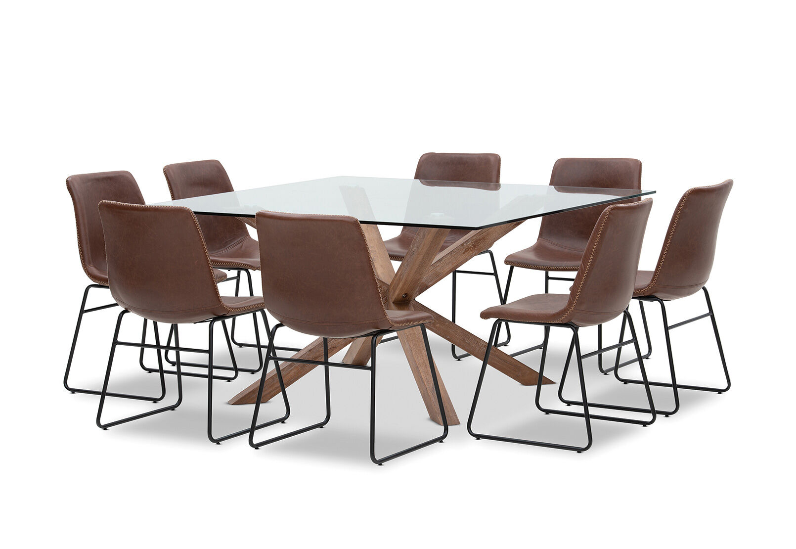 PROMENADE - 9 Piece Dining Suite with Loire Dining Chairs PROMENADE
