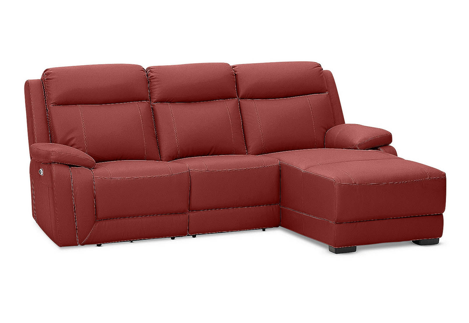 SAN MARCO - Leather 3 Seater Right-Hand Facing Chaise SAN MARCO