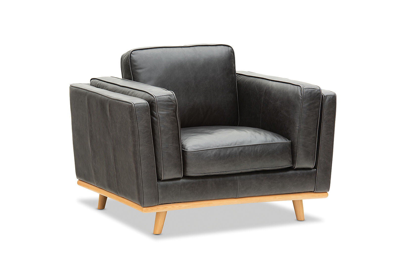 GIORGIO - Leather Accent Chair GIORGIO