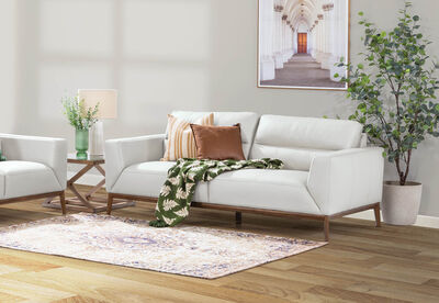 NIARA - Leather 3 Seat Sofa