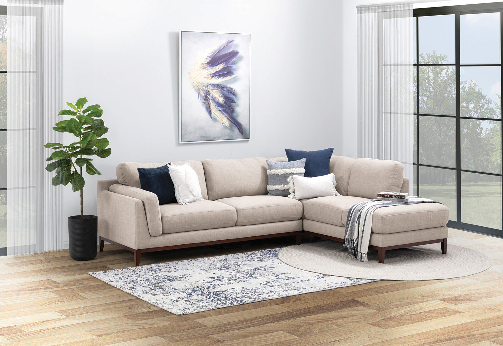 LAURIE - Corner RHF Chaise LAURIE