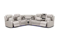 SENTINAL MK2 LEATHER - 5 Piece Corner with LHF Console SENTINAL MK2 LEATHER
