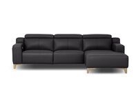 GAGE LEATHER - 3S with Inbuilt Electric Recliner and RHF Chaise GAGE LEATHER