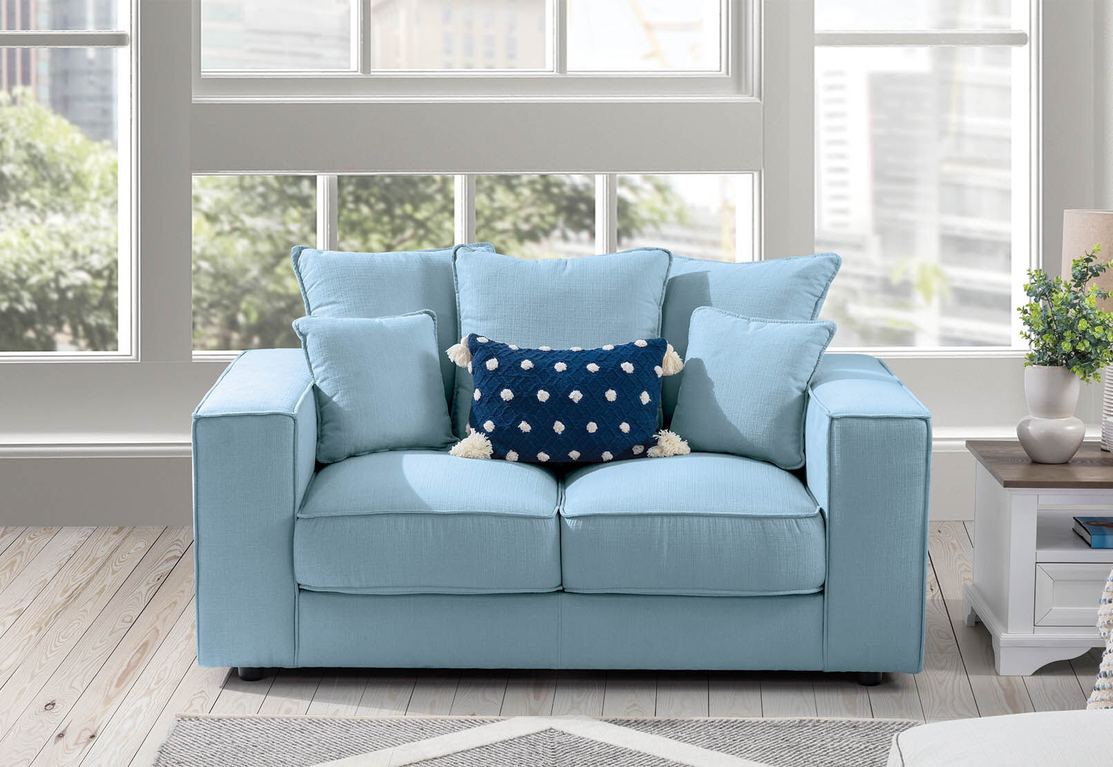 Light blue 2 seater sofa 2025
