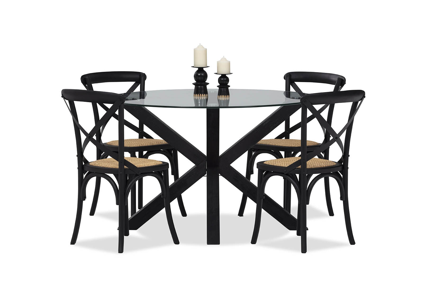 PROMENADE - 5 Piece Dining Suite with Bordeaux Dining Chairs PROMENADE