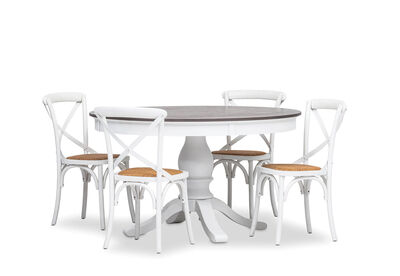 MARSEILLE - 5 Piece Dining Suite with Bordeaux Dining Chairs