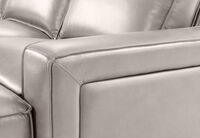 BARTELLE LEATHER - 3.5 Seater Sofa with Ottoman. BARTELLE LEATHER