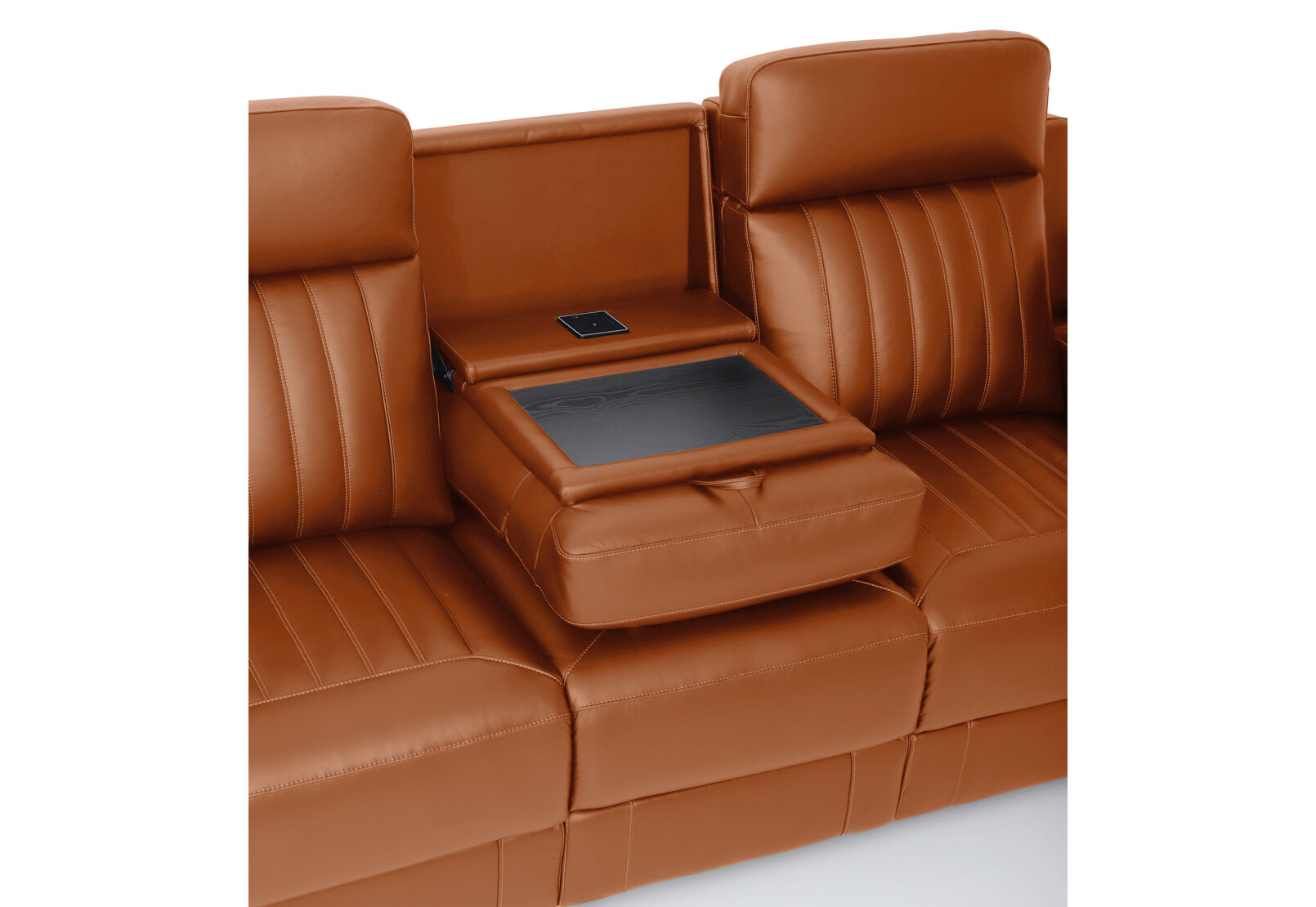 THANE LEATHER - 3 Seater Sofa with 2 inbuilt Electric Recliners THANE LEATHER