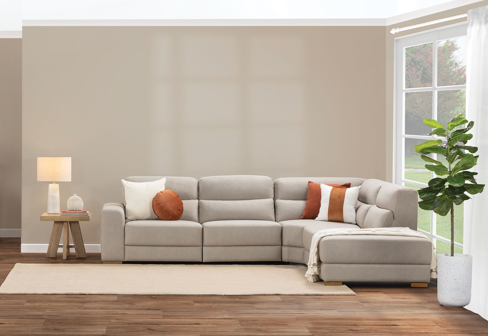 ELLYSE FABRIC - RHF Corner Chaise ELLYSE FABRIC