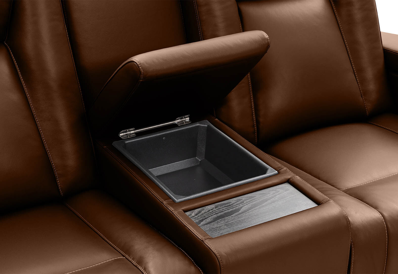 SENTINAL MK2 LEATHER - 2 Seater with 2 Electric Recliners and Console SENTINAL MK2 LEATHER