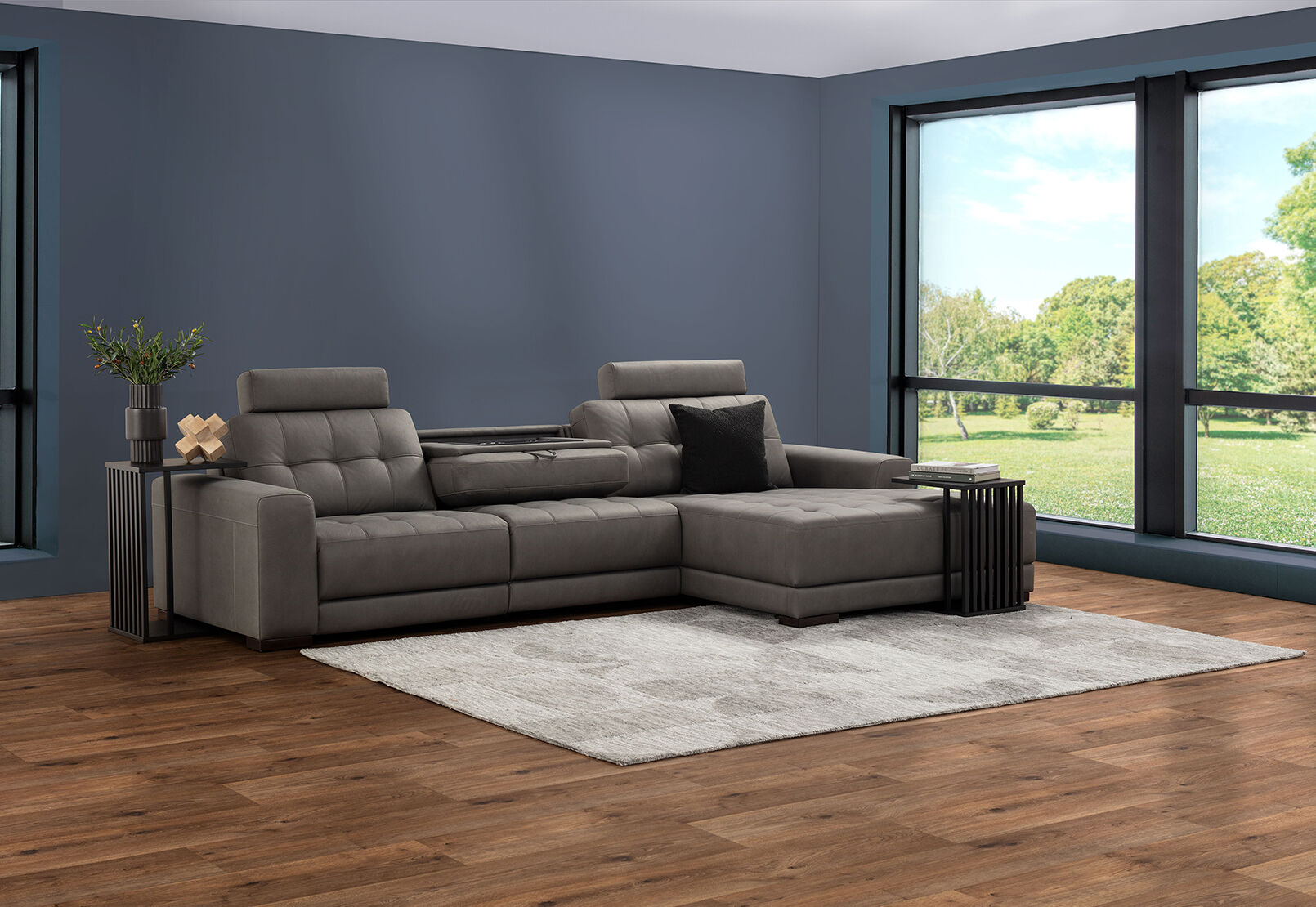COWPER FABRIC - 3 Seater Sofa with RHF Chaise COWPER FABRIC