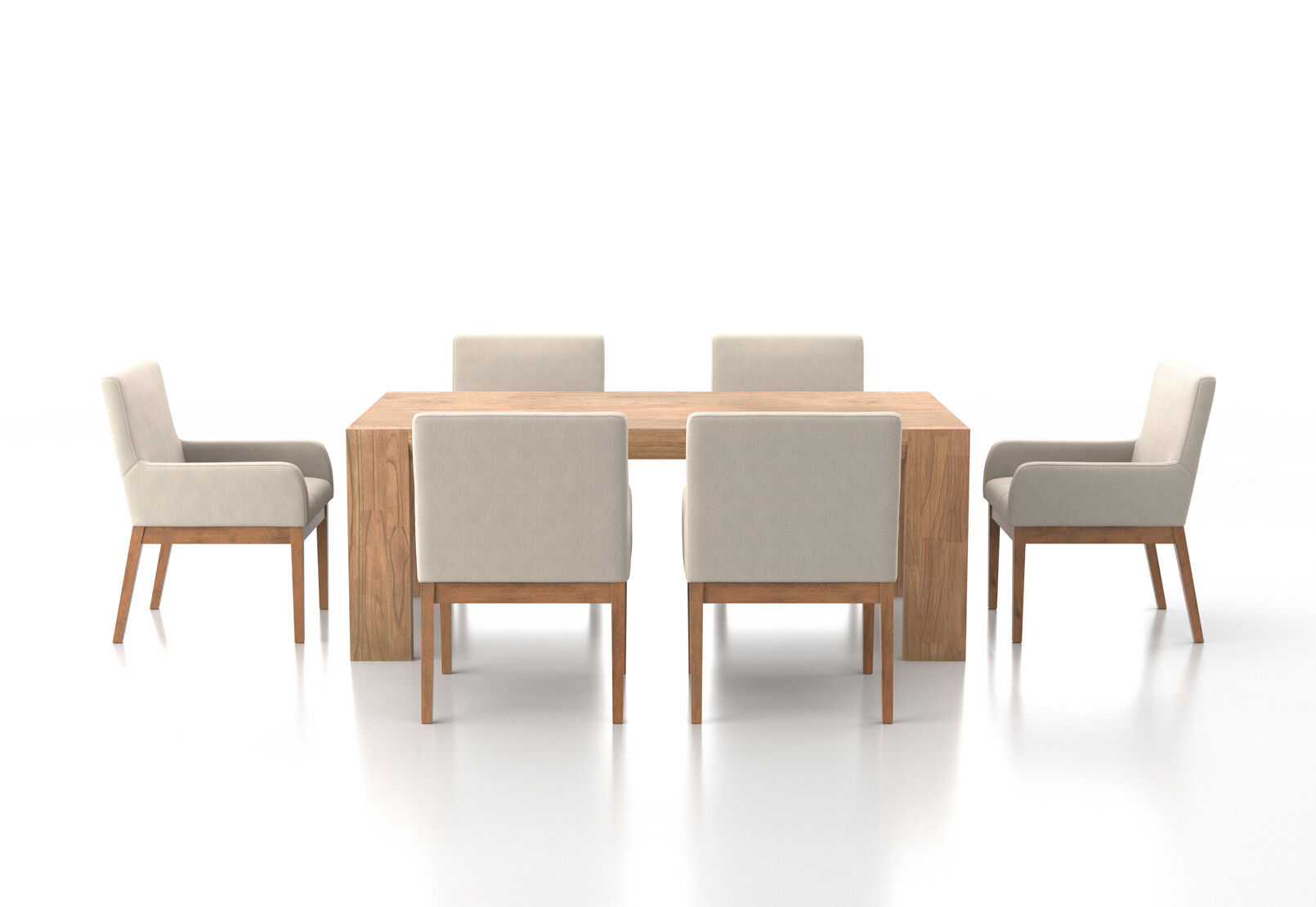 SORVINO - 7 Piece Dining Suite with Lazarus Dining Chairs SORVINO