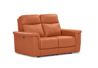 SERGIO LEATHER - 2 Seater with Electric Recliners SERGIO LEATHER