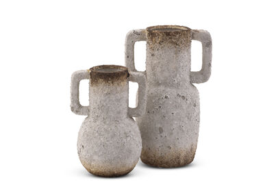 FINES - Distressed Ceramic Decorative Vessel 25cm