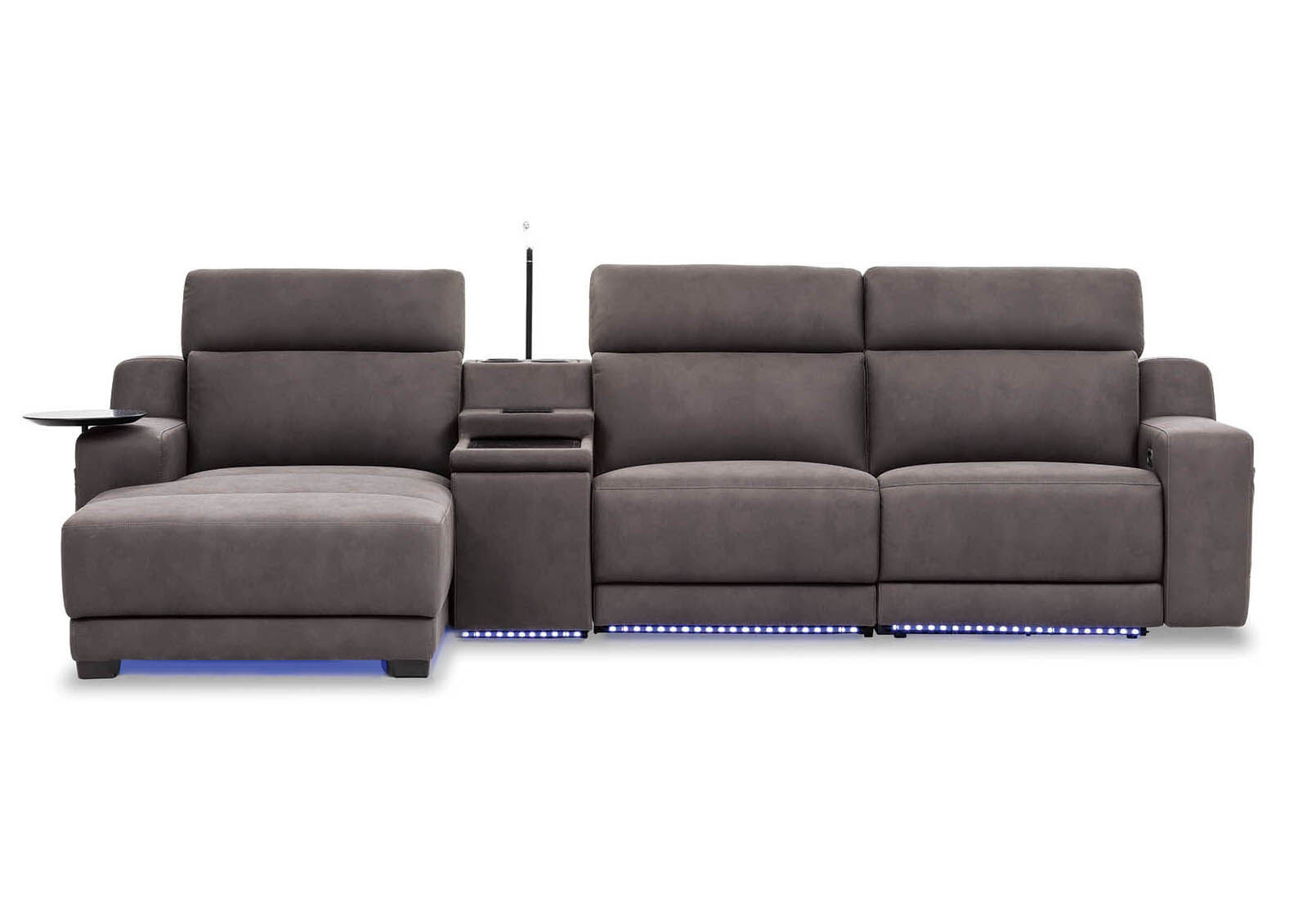 CHARCOAL CASSIUS MK2 Fabric 3 Seater Lefthand Facing Chaise with