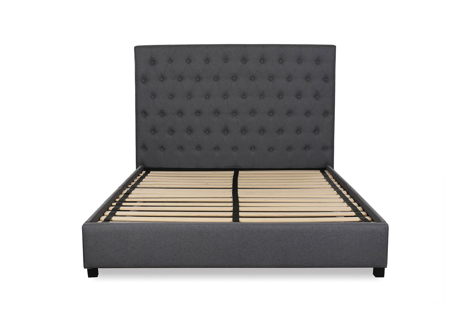 FABIAN - Grey Queen Bed FABIAN