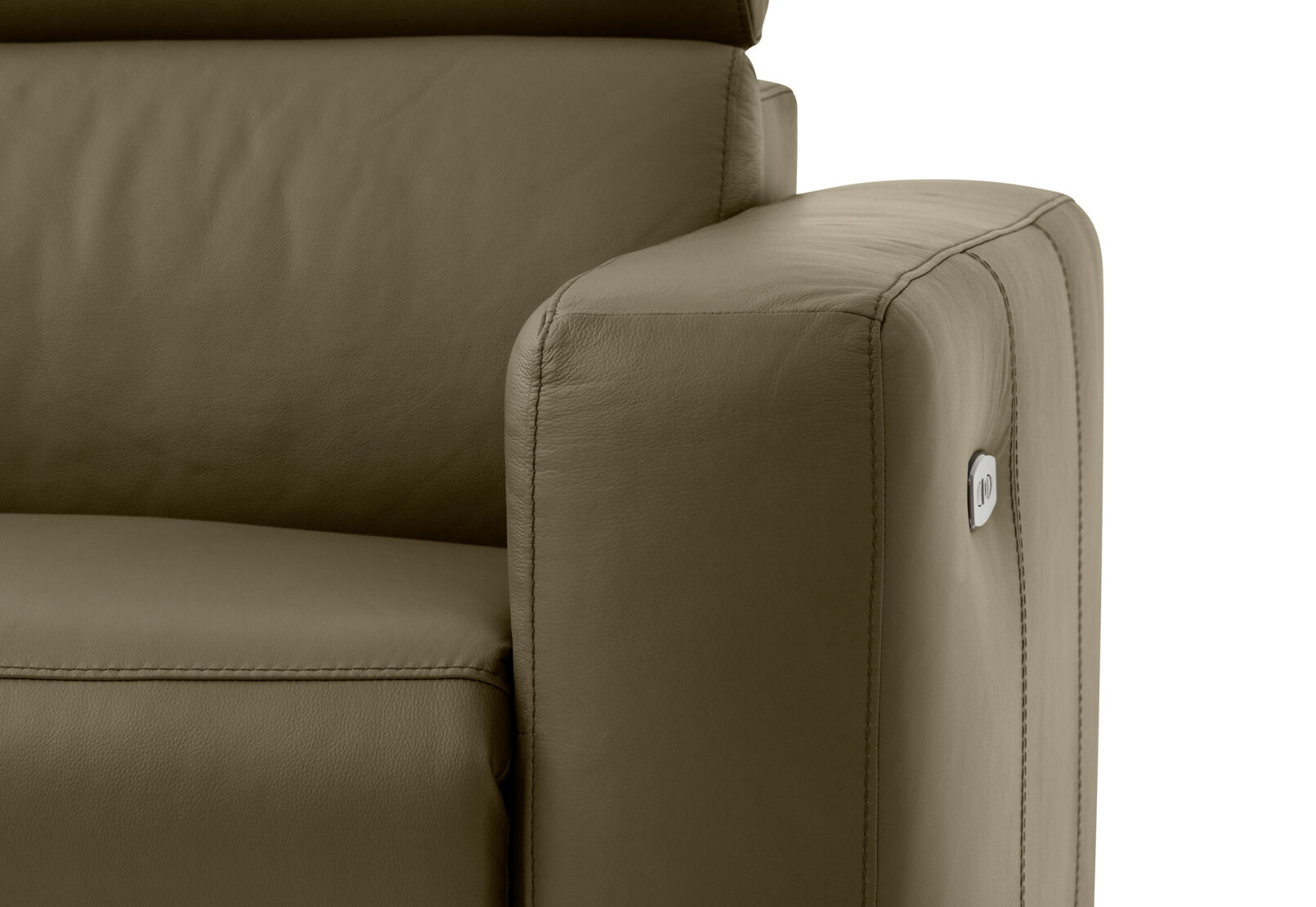 DAMIAN LEATHER - 3 Seater Sofa with LHF Chaise DAMIAN LEATHER
