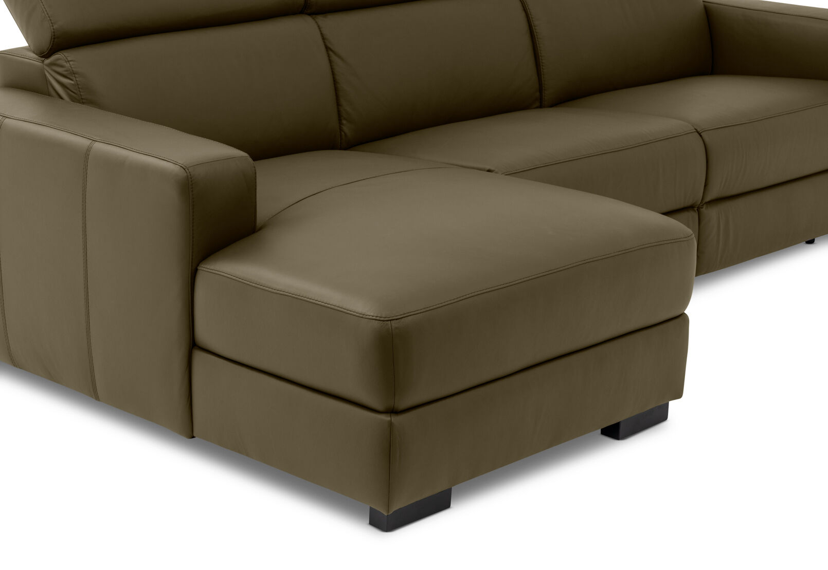 DAMIAN LEATHER - 3 Seater Sofa with LHF Chaise DAMIAN LEATHER