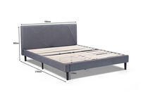 FRAZIER - Dark Grey Queen Bed FRAZIER
