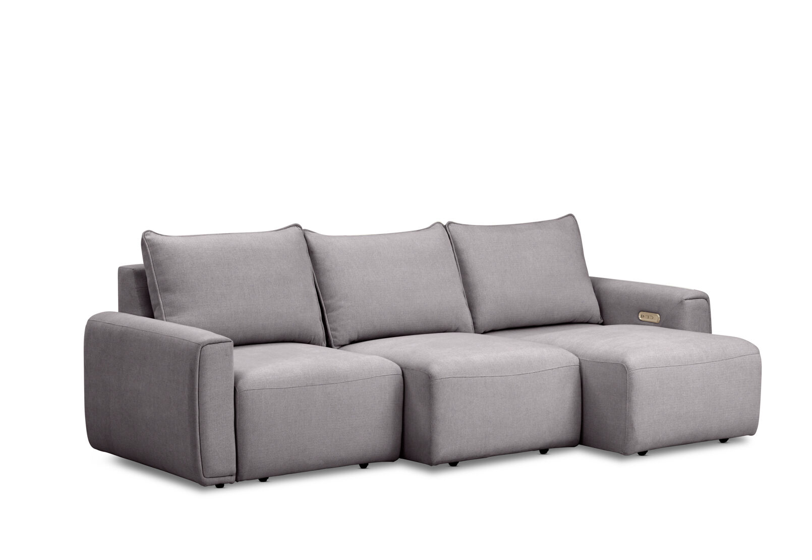 MIKAELA - 3 Seater with Sliding Electric Chaise MIKAELA