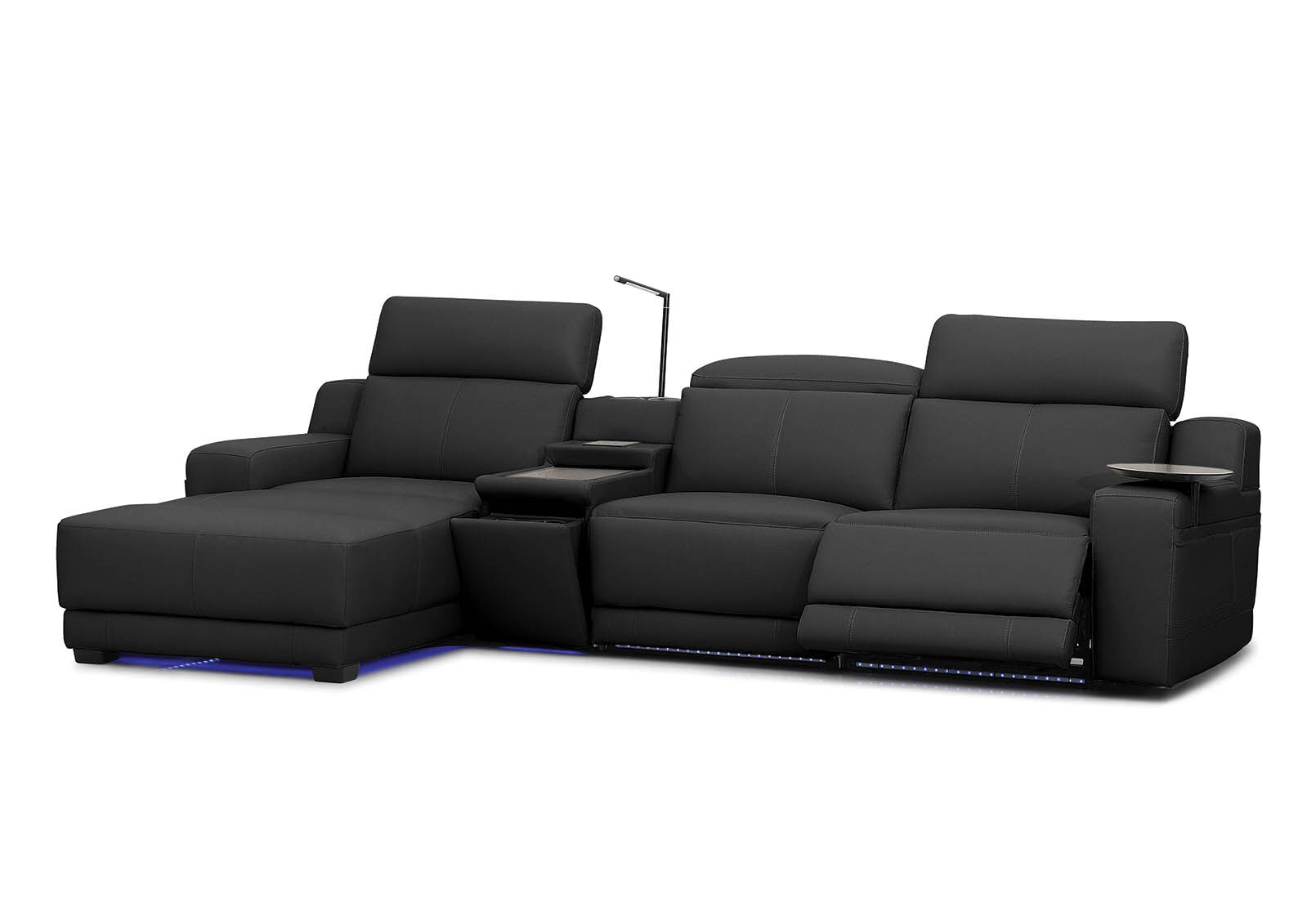 CASSIUS MK2 LEATHER - 3 Seater LHF Chaise CASSIUS MK2 LEATHER
