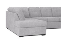 DIAMOND FABRIC - Corner LHF Chaise with Sofa Bed DIAMOND FABRIC