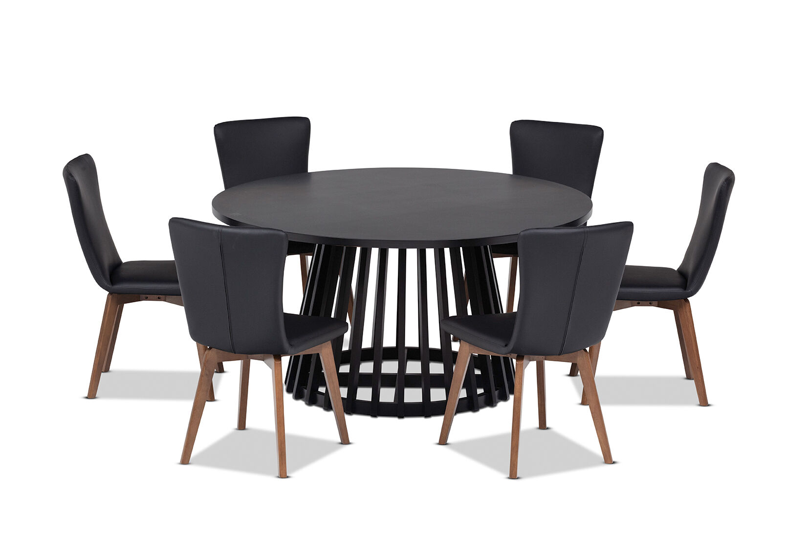 TORENTO - 7 Piece Dining Suite with Allcott Dining Chairs TORENTO