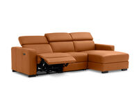 DAMIAN LEATHER - 3 Seater Sofa with RHF Chaise DAMIAN LEATHER