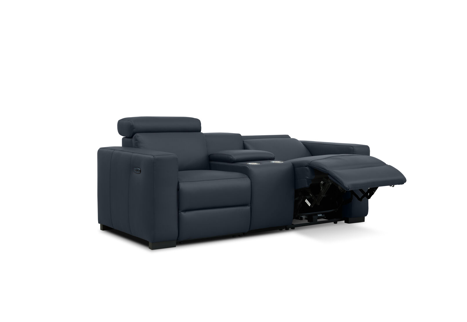 DAMIAN LEATHER - 2 Seater Sofa with inbuilt Electric Recliners DAMIAN LEATHER