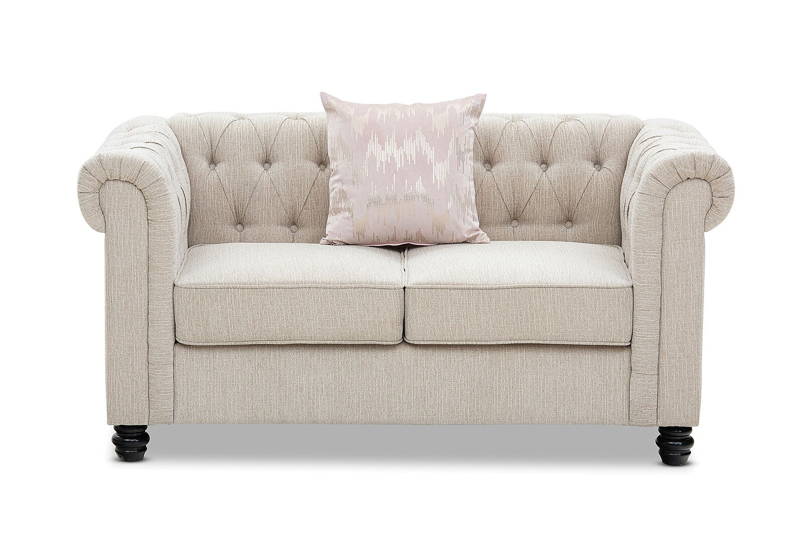 Beige Dickenson Fabric 2 Seater Amart Furniture