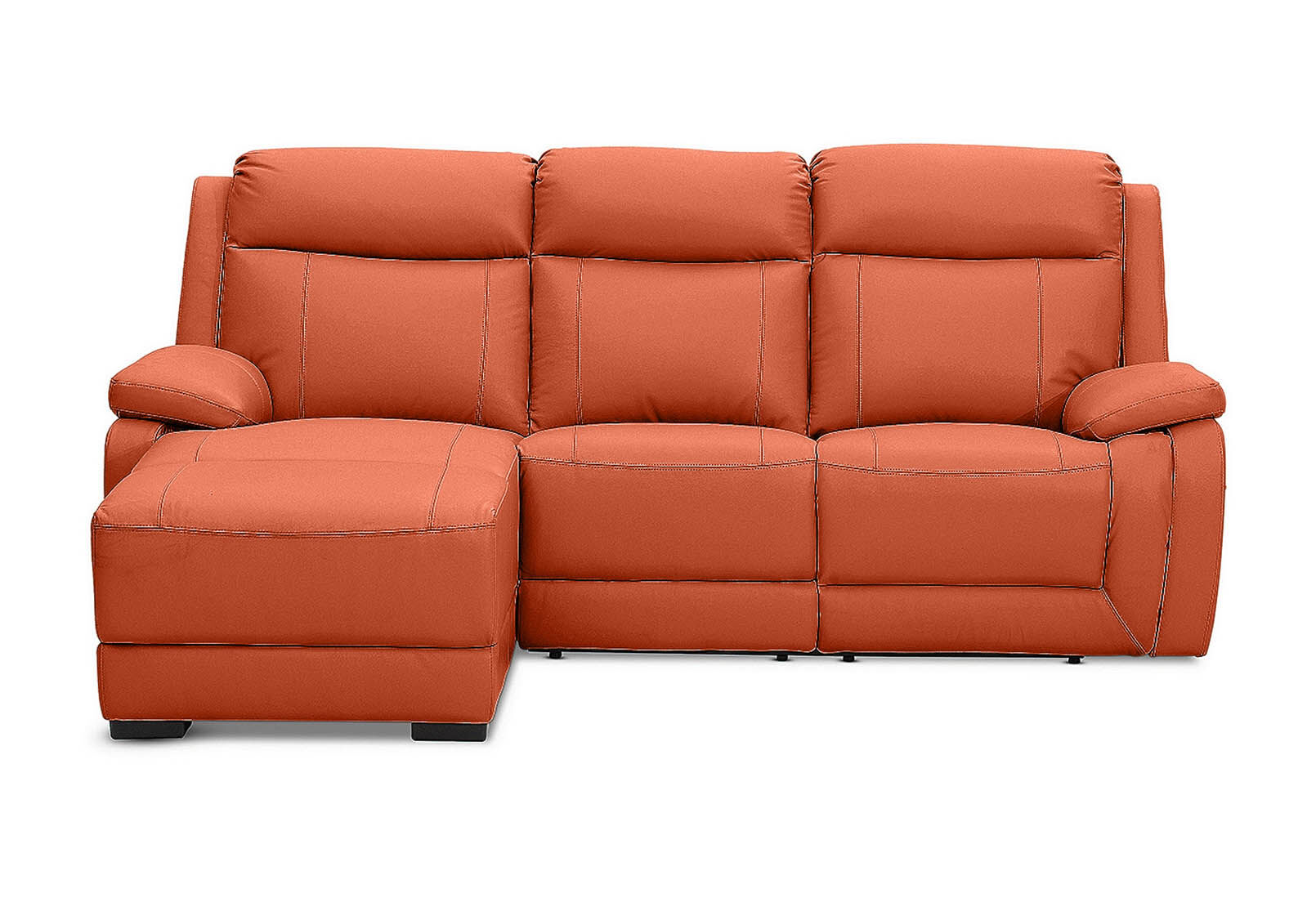 SAN MARCO - Leather 3 Seater Left-Hand Facing Chaise SAN MARCO