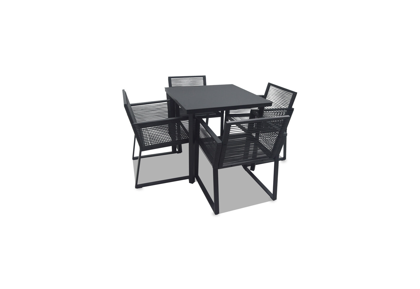 JANIERO - 5 Piece Outdoor Dining Setting JANIERO