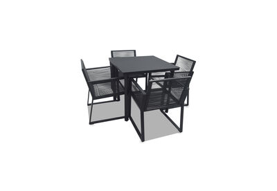 JANIERO - 5 Piece Outdoor Dining Setting