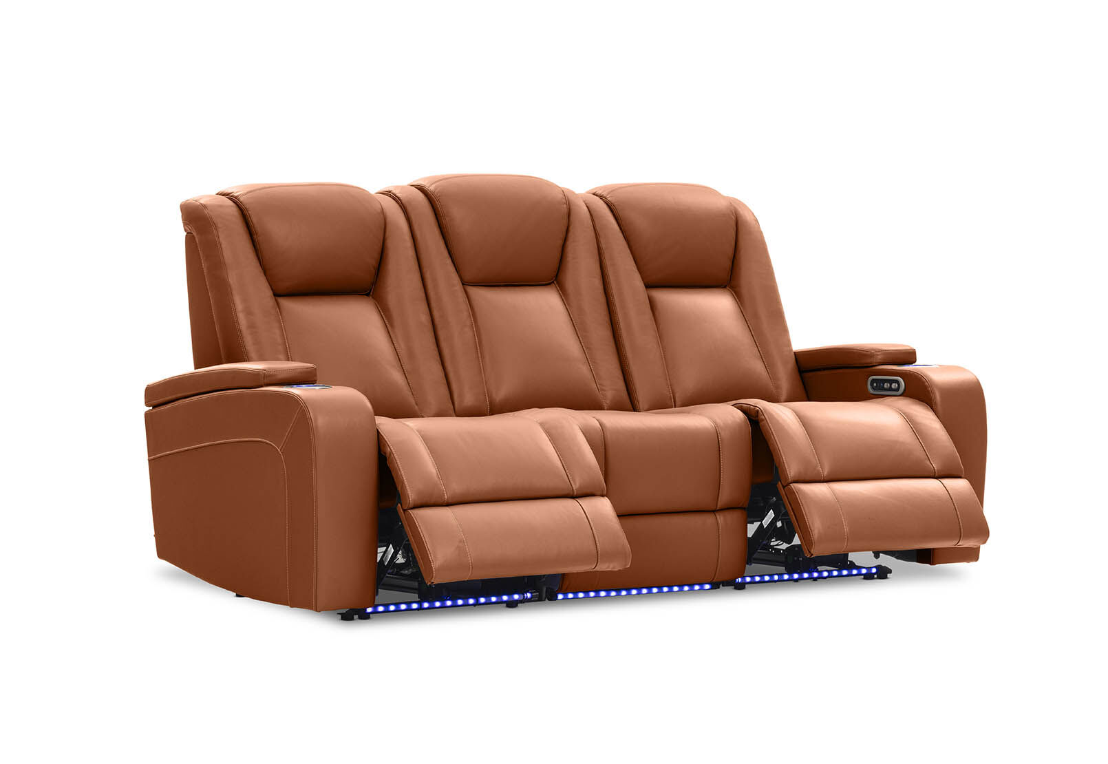 SENTINAL MK2 LEATHER - 3 Seater with 2 Electric Recliners SENTINAL MK2 LEATHER