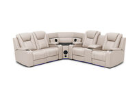SENTINAL MK2 LEATHER - 4 Piece Corner with RHF Console SENTINAL MK2 LEATHER