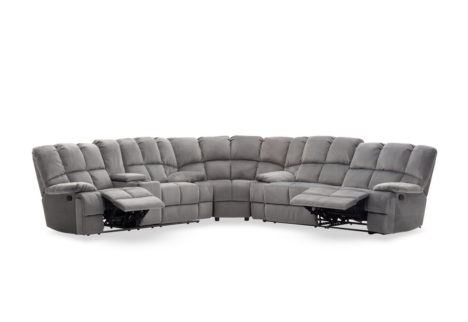 LEBRON FABRIC - Corner with Recliners LEBRON FABRIC