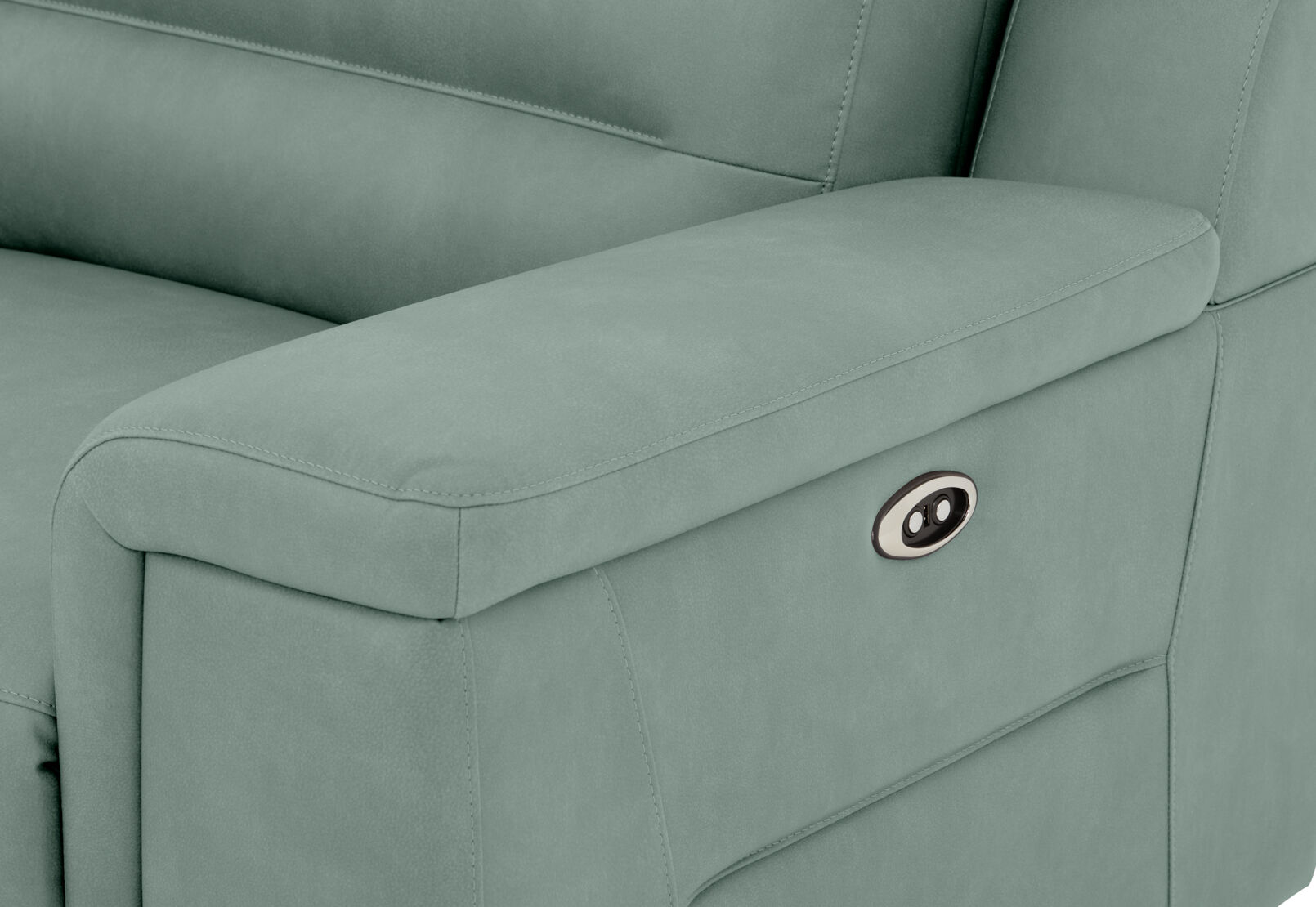 JEFFRIES FABRIC - Corner Lounge with Inbuilt Electric Recliner and LHF Chaise JEFFRIES FABRIC