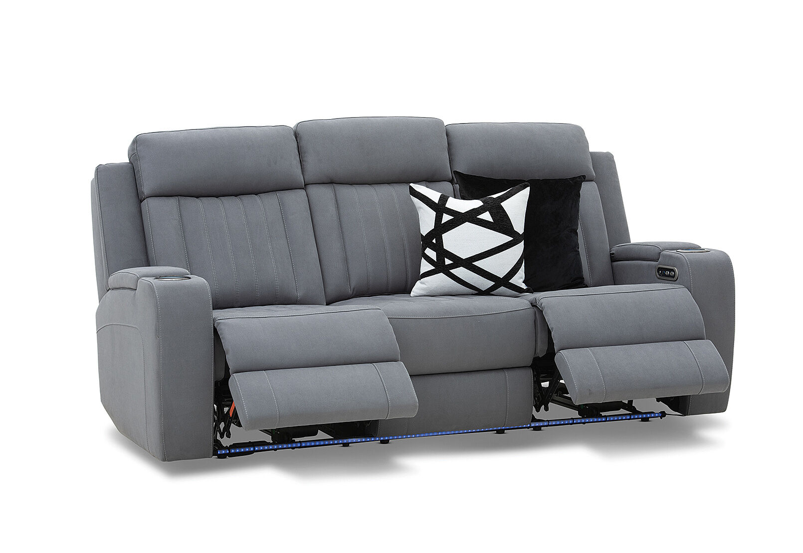 HERCULES - Fabric 3 Seater with Inbuilt Electric Recliners HERCULES