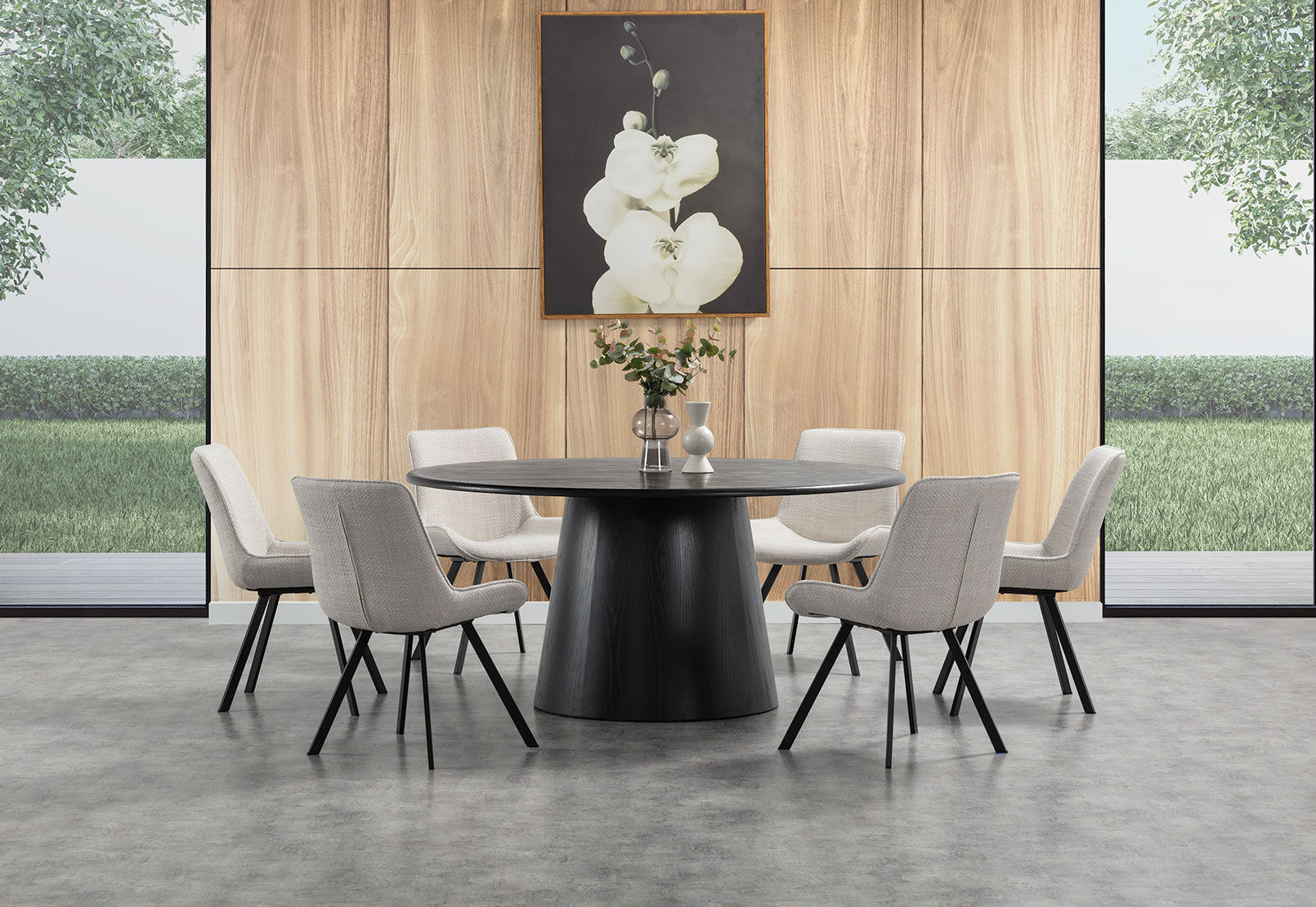 THANOS - 7 Piece Dining Suite with Vesta Chairs THANOS