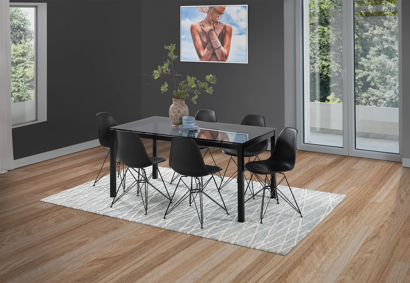 Amart black dining chairs top