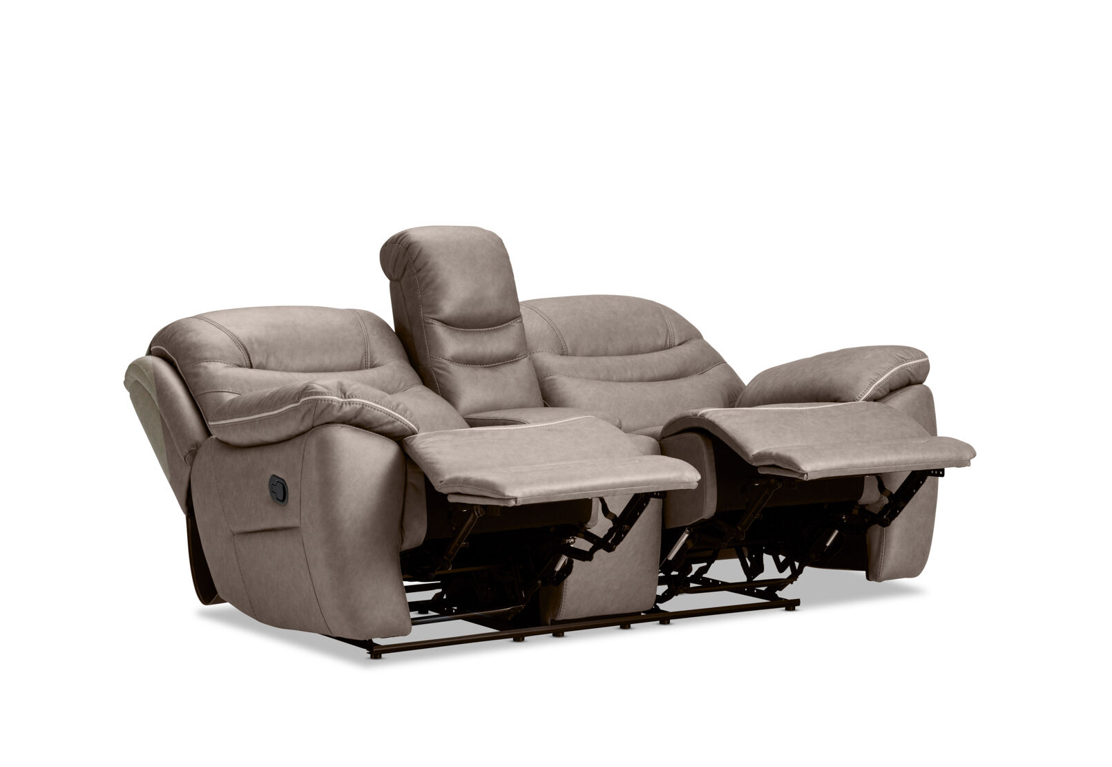 FEDERER FABRIC - 2 Seater with Inbuilt Recliners and Console FEDERER FABRIC