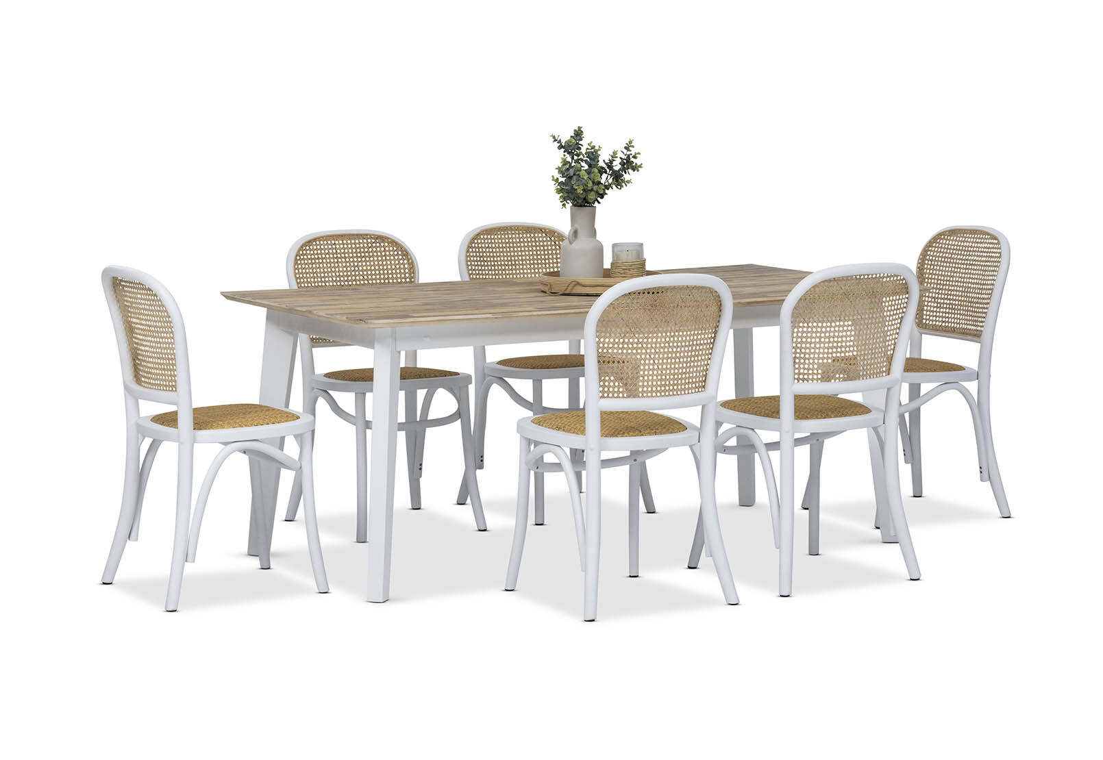 TULUM - 7 Piece Dining Suite with Toulouse Dining Chairs. TULUM