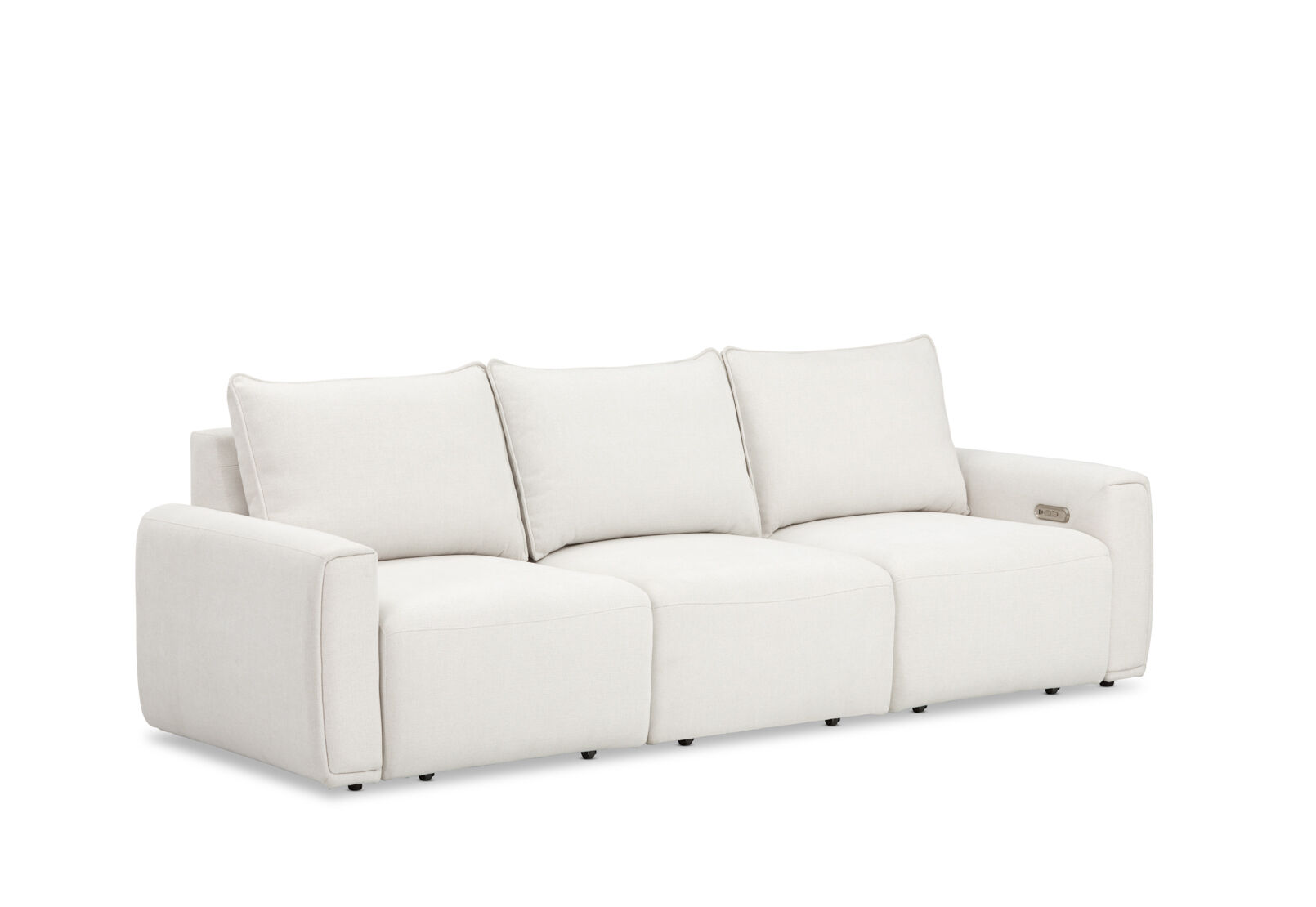 MIKAELA - 3 Seater with Sliding Electric Chaise MIKAELA