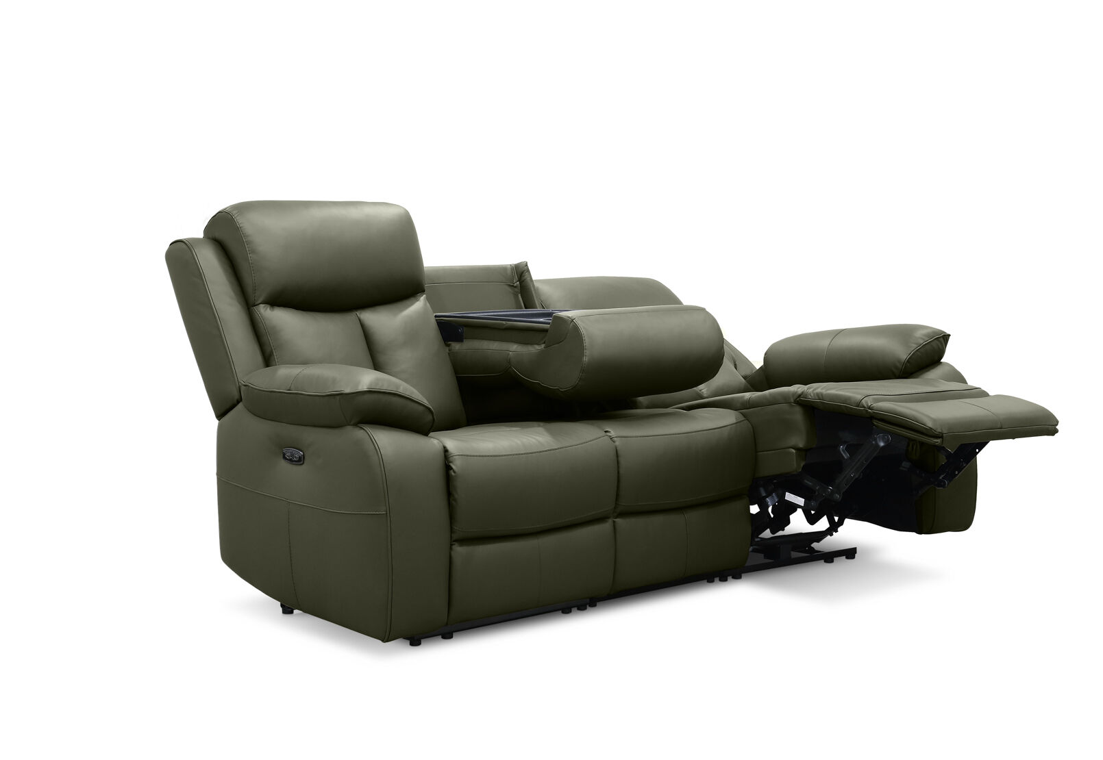 DACIA LEATHER - 3 Seater Sofa with 2 inbuilt Electric Recliners DACIA LEATHER
