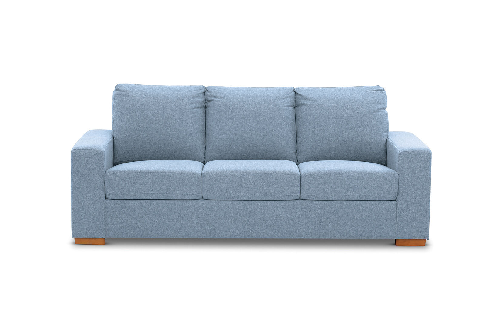 LIGHT BLUE NIXON Fabric 3 Seater Sofa Amart Furniture