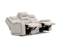 AGASSI FABRIC - 3 Seater with Dual Motor Recliner AGASSI FABRIC