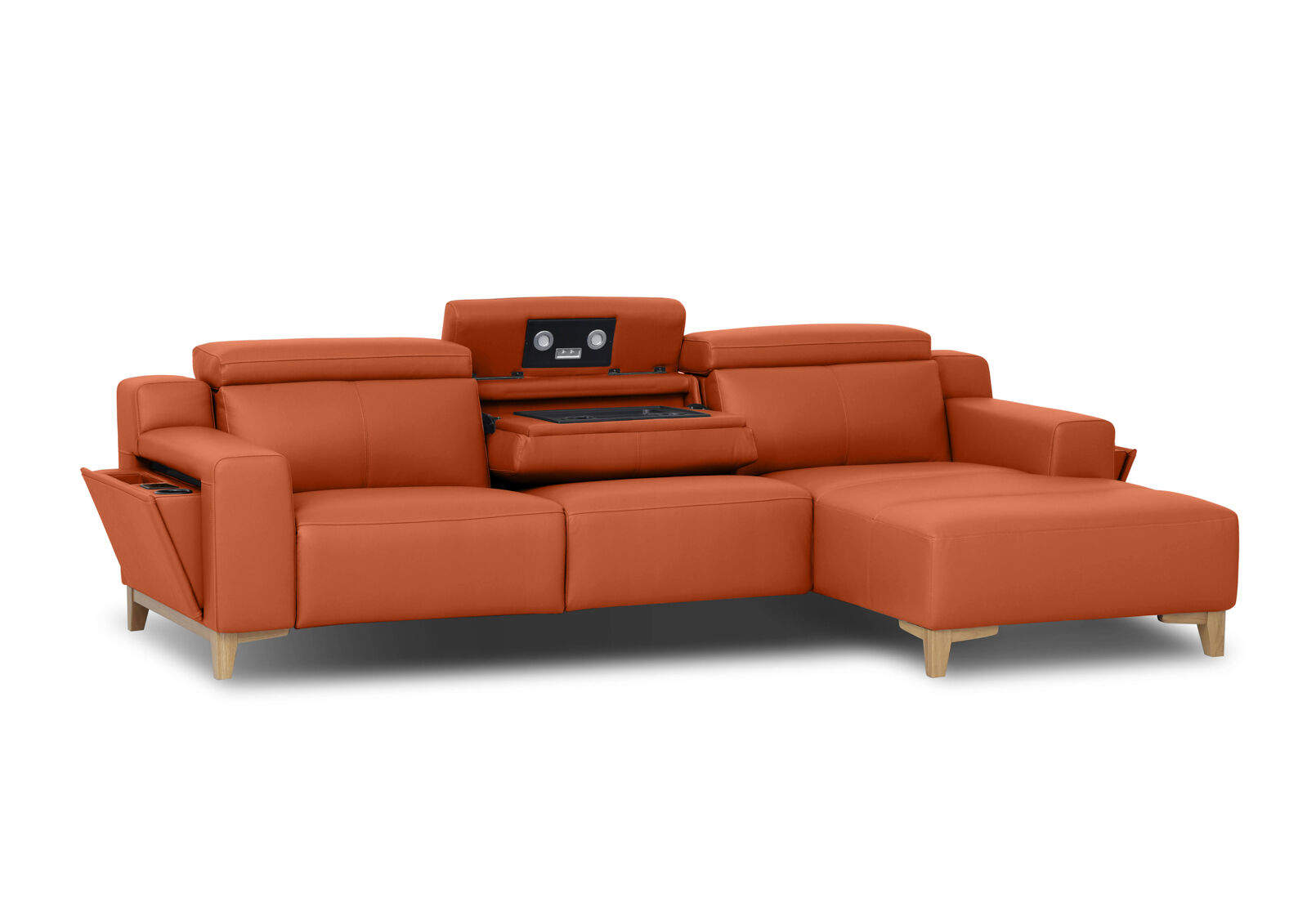 GAGE LEATHER - 3 Seater RHF Chaise (Leather) GAGE LEATHER